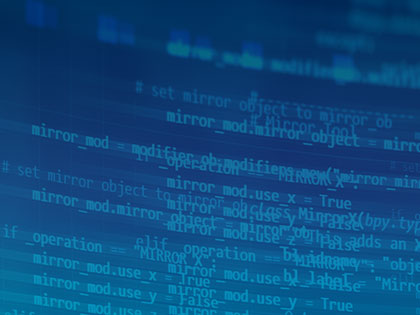 A photo of code on a computer screen